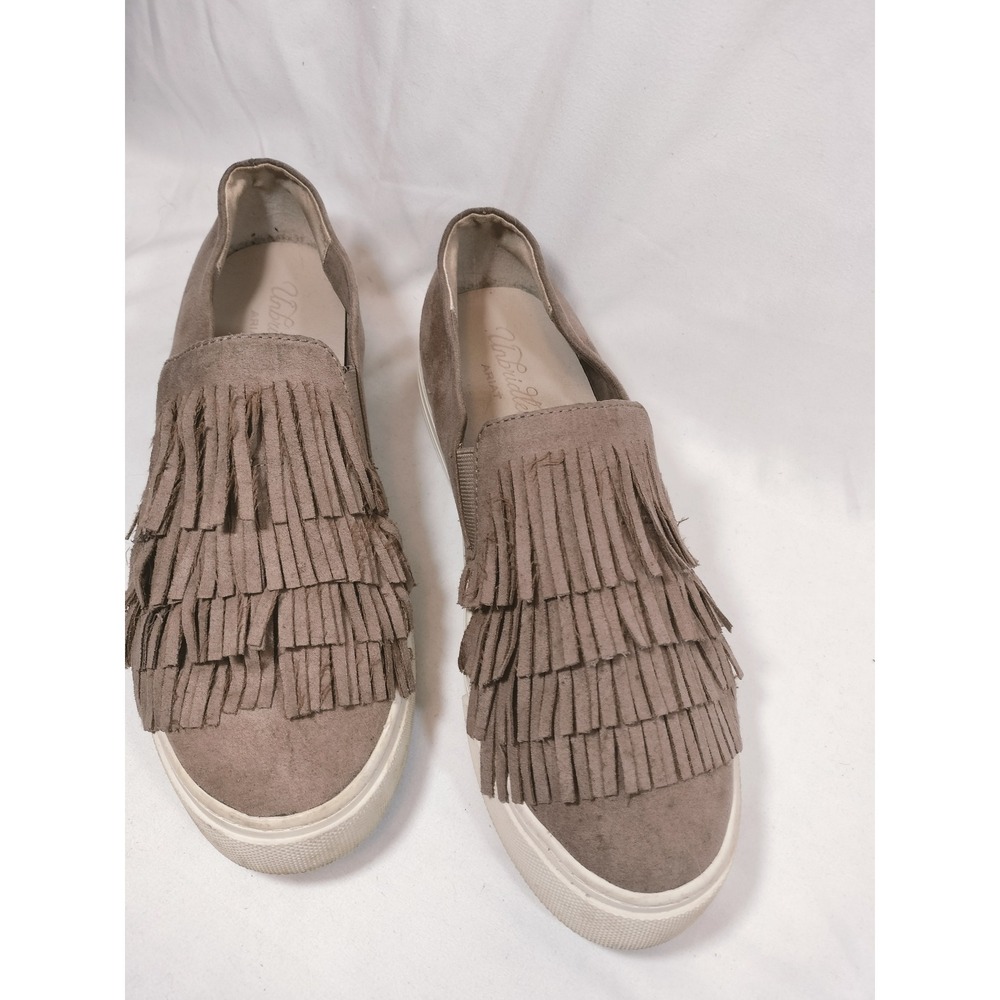 Ariat Unbridled Fringe Slip On Sneakers Taupe Brown 10025234 Womens 7